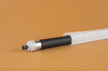 magnetic roller MDR on isolated orange background