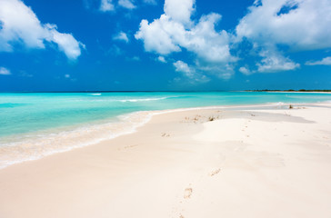 Caribbean beach and sea