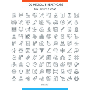 Medical and healthcare icons