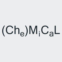 Logotipo Chemical en fondo gris