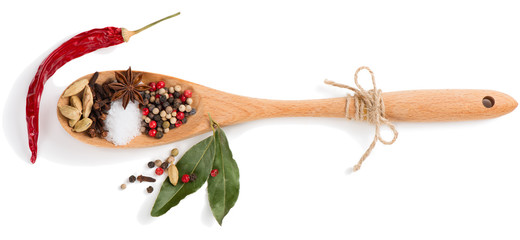  Dried spices. Food and cuisine ingredients.