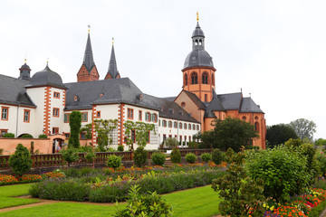 Monastery Seligenstadt : Benedictine abbey and  herb garden. Germany