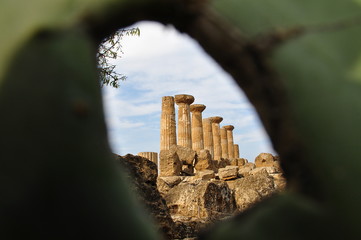 Ruins, valley of the temple, Agrigento, Sicily, Italy.