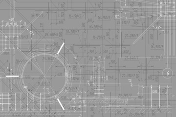Background of architectural technical drawing