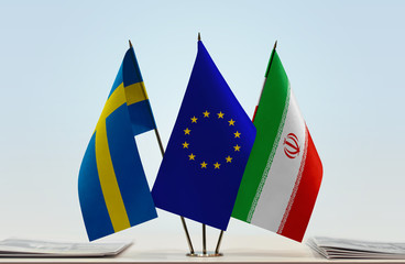  Flags of Sweden European Union and Iran