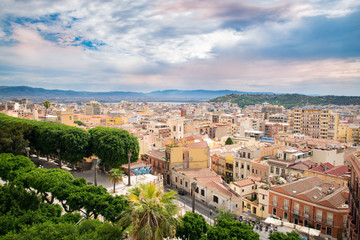 View of Cagliari, Sardinia, Italy.