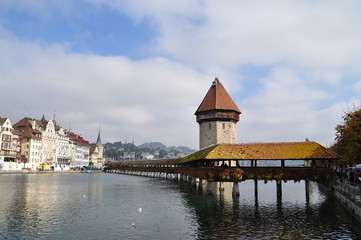 Kapellbr&uuml;cke, Luzern, Switzerland.
