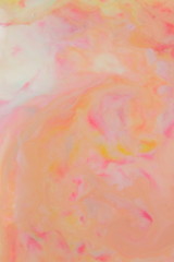 Abstract multicolored background, pastel pattern, multicolored paint in liquid, stains on milk, art, minimalistic background, blank for designer, pop art