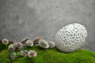 Easter decoration with eggs 