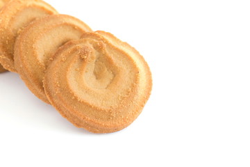 bakery cookies isolated on white background.