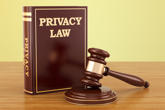 Privacy Law concept, 3D rendering