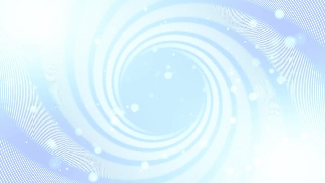 Light magic vortex with particles. Seamlees loop abstract background.