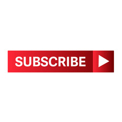 Subscribe button red vector