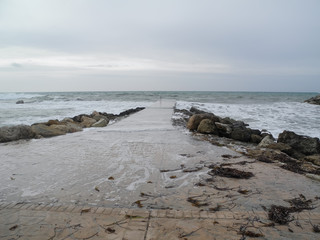 January sea storm at Cyprus