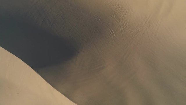 Aerial view of sand dunes