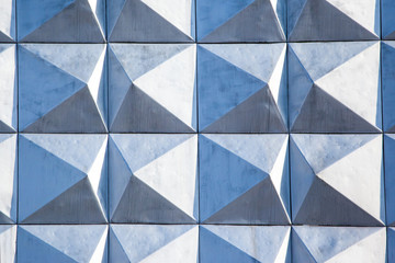 Fototapeta premium wall from metal corner panels, background, texture
