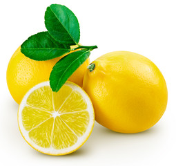 lemon fruit leaf