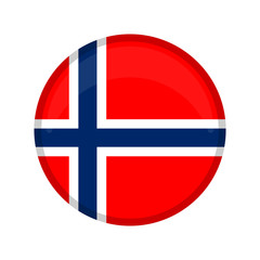 Obraz premium Empty Norway campaign button