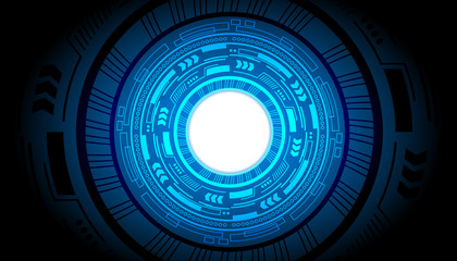 Technology interface hud abstract background vector design