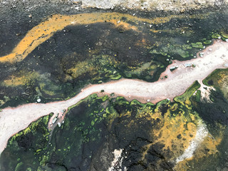 Abstract Aerial Geothermal Landscape