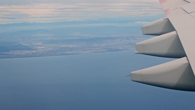 Airplane Fuselage during flight
