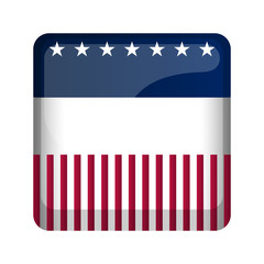Naklejka premium United States campaign button