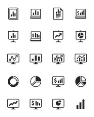 Business Graphs & Charts Icons
