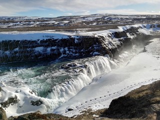 Gullfoss. Cascata Islandese