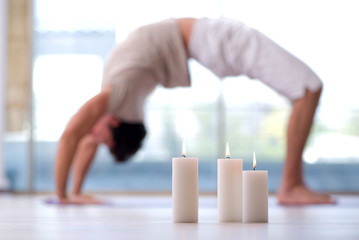 Young handsome man in spa healthcare concept