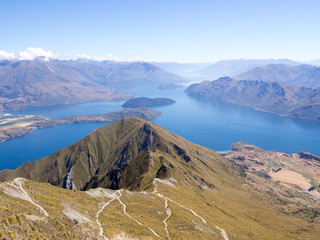Panoramic View from Roy's Peak, Wanaka, South Island, New Zealand