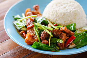 Roast Pork with Broccoli