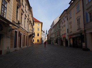 Fototapeta na wymiar Streets of Bratislava