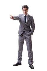 Businessman isolated on the white background