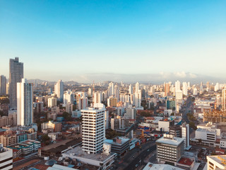 panama city skyline - modern city skyline - skyscraper building panorama
