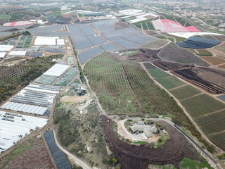 plants aerea view in oceanside