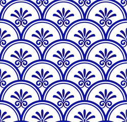 porcelain seamless pattern