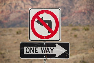 One Way Sign
