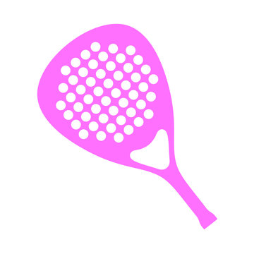 Pink padel racket