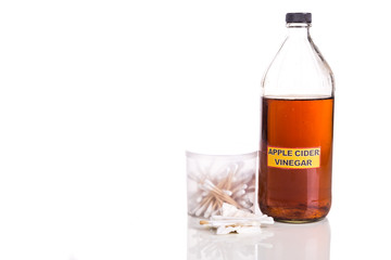 Apple cider vinegar effective natural remedy for cleansing body inflammation.