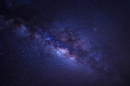 Stars in space dust in the universe and milky way galaxy