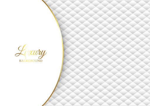 Luxury Background With White Quilted Design