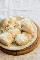 Cod with olive oil and parsley