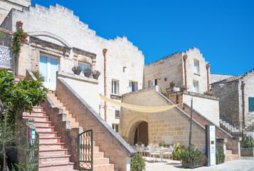 Matera, the town of rhe Sassi, prehistoric troglodyte settlements