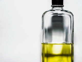 Bottle half full of perfume