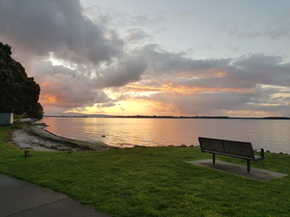 Fototapeta na wymiar New Zealand sunset