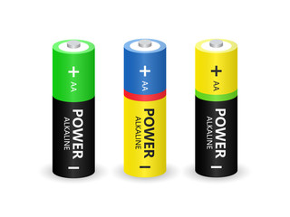 Set Battery Icon Vector
