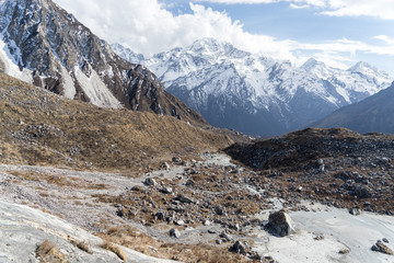 Scenic view of Himalaya mountain in Nepal