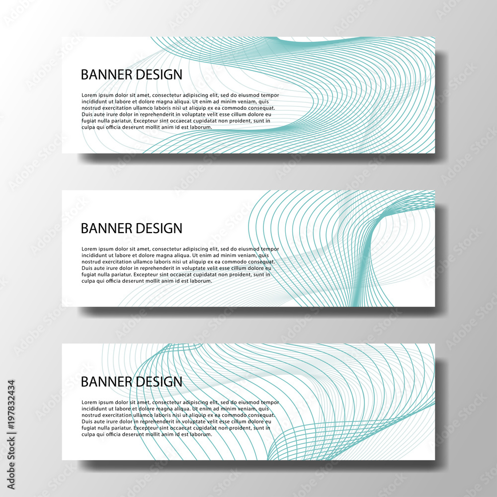 Poster abstract vector banners with bright geometric background annual report design templates future poste