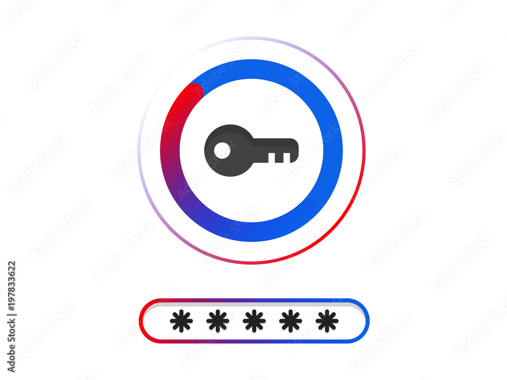 Poster lock unlock icon password icon vector