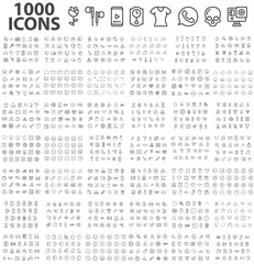 1000 ICONS Different theme Editable Stroke 48x48 Pixel Perfect Big SET Premium Vector